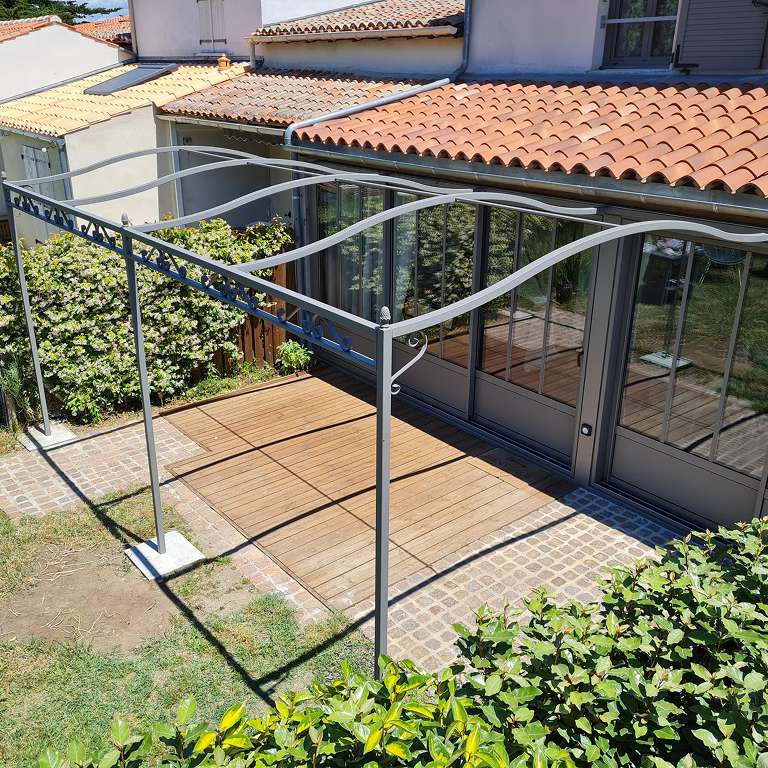 Pergola en acier forgé